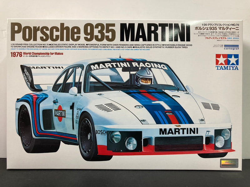 Tamiya 1/20 Scale Series No. 070 Porsche 935 Martini ~ Year 1976 World Championship for Makes