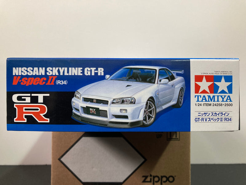 Tamiya No. 258 Nissan Skyline GT-R R34 V-Spec II BNR34