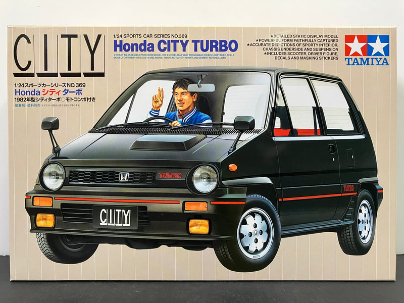 Tamiya No. 369 Honda City Turbo I AA ~ Year 1982 Version with Honda Motocompo