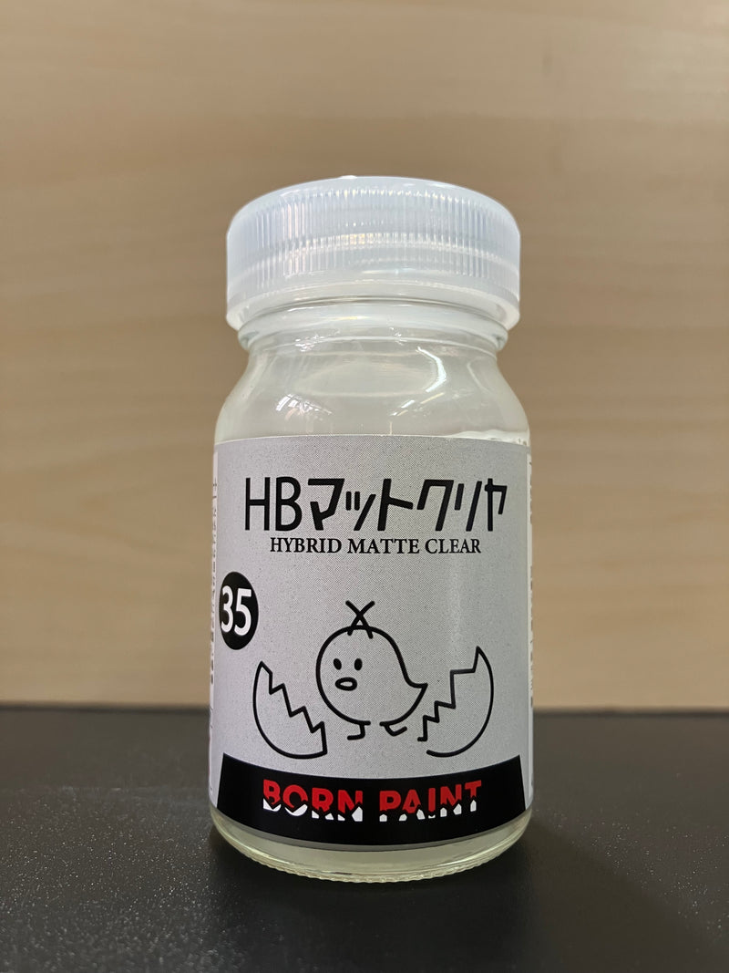 No. 35 Hybrid Matte Clear [合成油性樹脂塗料 - HB 消光透明面漆] (HB マットクリヤ) 50 ml