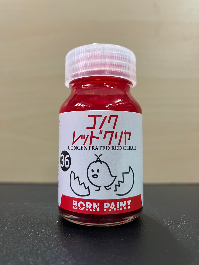 No. 36 Concentrated Red Clear [油性塗料 - 濃縮透明紅] (コンクレッドクリヤ) 30 ml