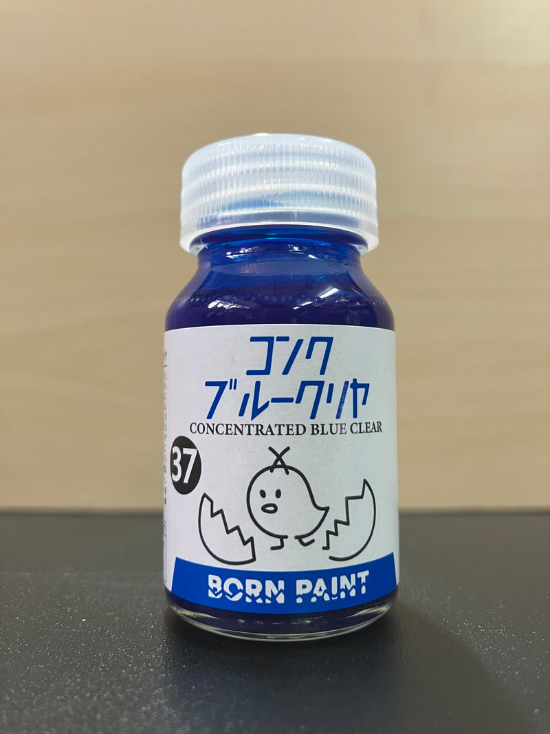 No. 37 Concentrated Blue Clear [油性塗料 - 濃縮透明藍] (コンクブルークリヤ) 30 ml