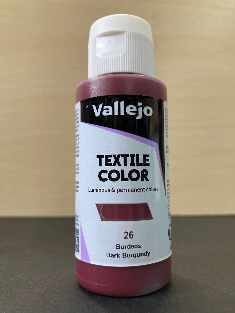 Textile Color - 紡織品色彩, 布料水性漆  & 輔助劑 (適合棉布/亞麻布使用) 60 ml