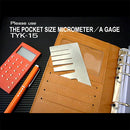 Eiger Tool - Card Type Micrometer / A Gage アイガーカードゲージ (TYK-15)