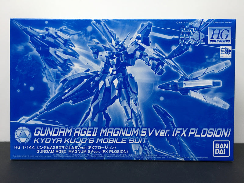HGBD 1/144 AGE-II MG-SV Gundam AGEII Magnum SV Version (FX Plosion) Kyoya Kujo's Mobile Suit