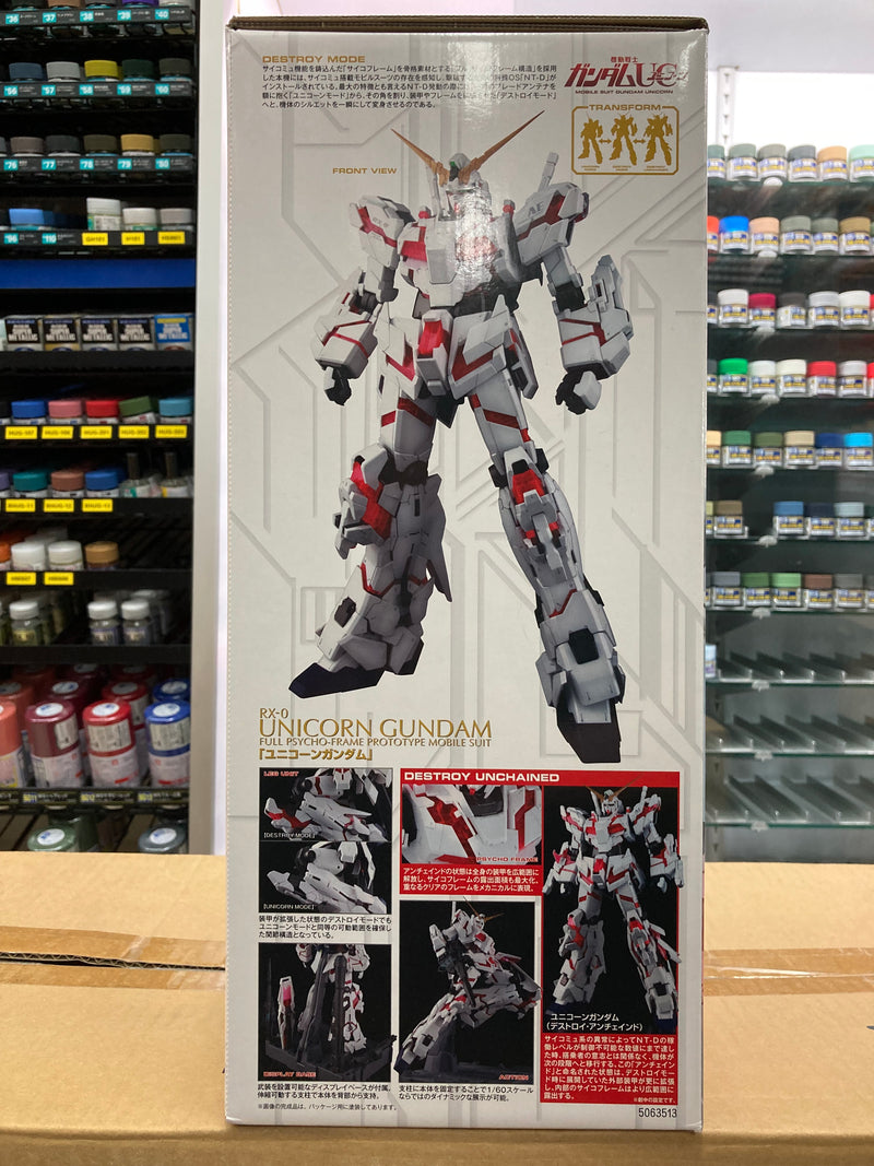 PG 1/60 RX-0 Unicorn Gundam Full Psycho-Frame Prototype Mobile Suit