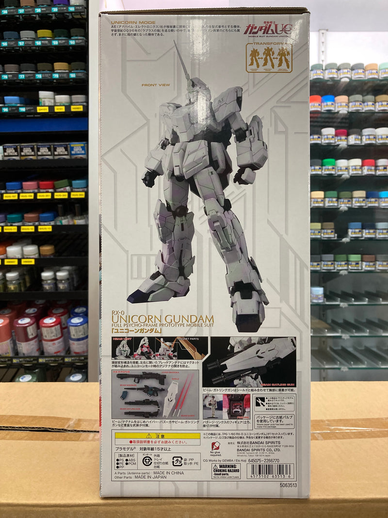 PG 1/60 RX-0 Unicorn Gundam Full Psycho-Frame Prototype Mobile Suit