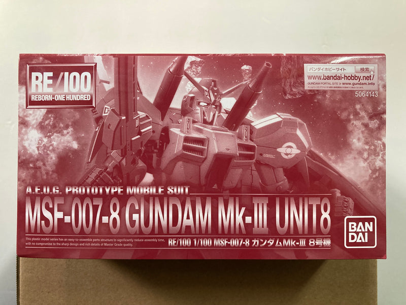 RE 1/100 MSF-007-8 Gundam Mk-III Unit 8 A.E.U.G. Prototype Mobile Suit