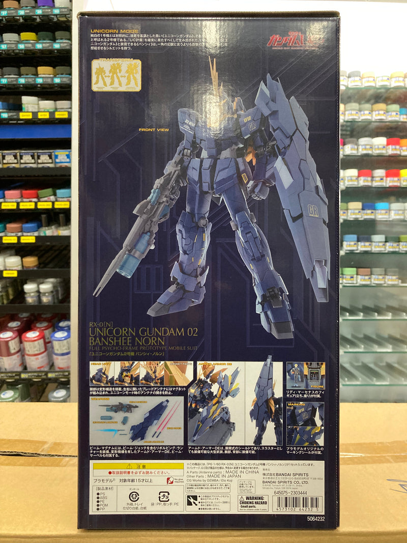 PG 1/60 RX-0 Unicorn Gundam 02 Banshee Norn Full Psycho-Frame Prototype Mobile Suit