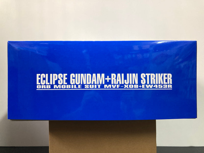 MG 1/100 Eclipse Gundam + Raijin Striker ORB Mobile Suit MVF-X08 + EW453R
