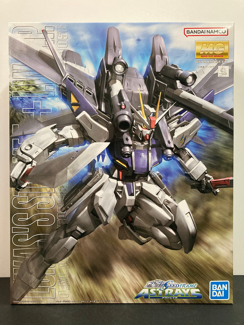 MG 1/100 Lukas's Strike E Gundam + I.W.S.P. O.M.N.I. Enforcer Mobile Suit GAT-X105E