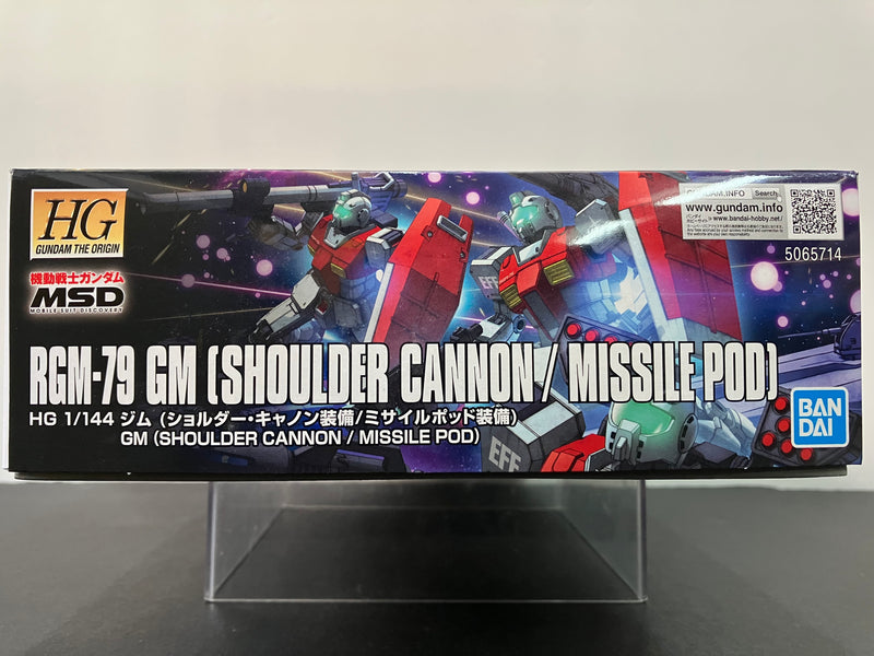 HGGTO 1/144 No. 000 RGM-79 GM (Shoulder Cannon/Missile Pod) E.F.F. Mass-Produced Mobile Suit [吉姆 - (肩炮/導彈艙)]