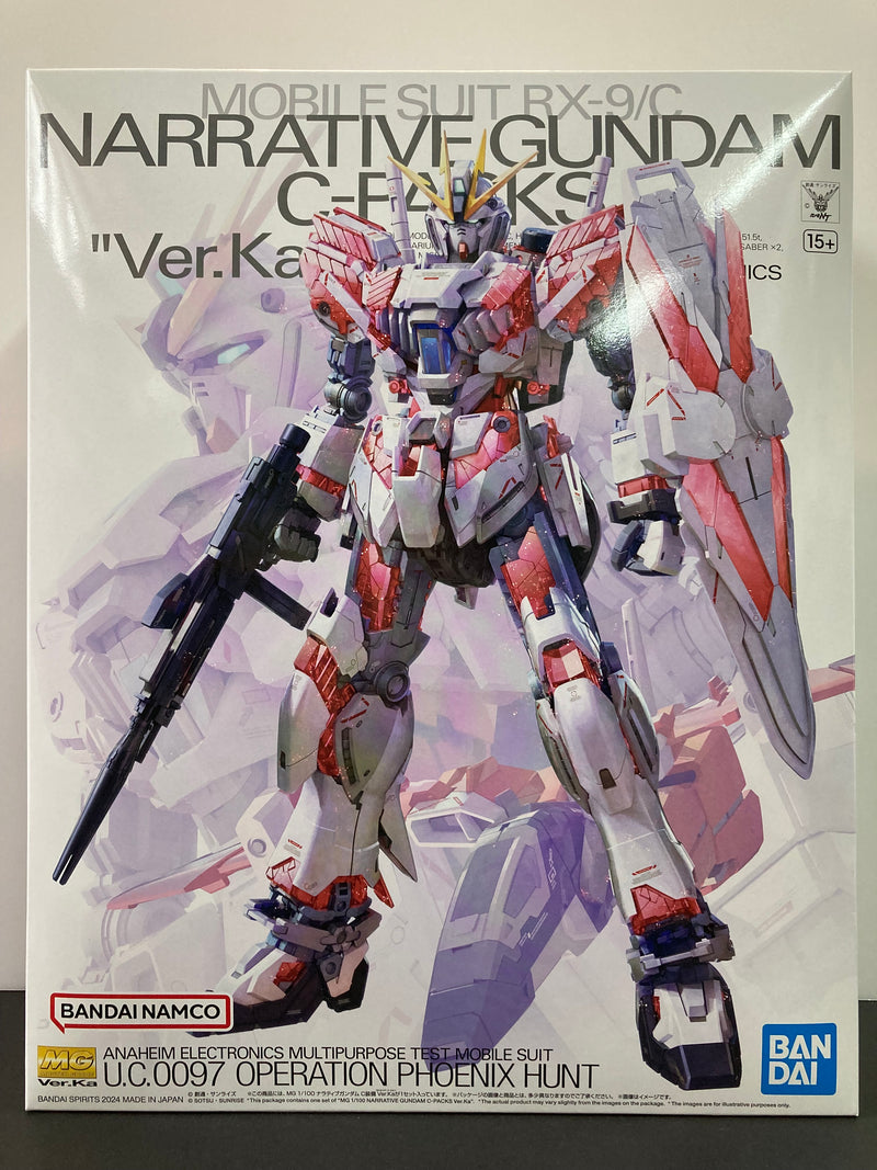 MG 1/100 Mobile Suit RX-9/C Narrative Gundam C-Packs Anaheim Electronics Multipurpose Test Mobile Suit Version Ka