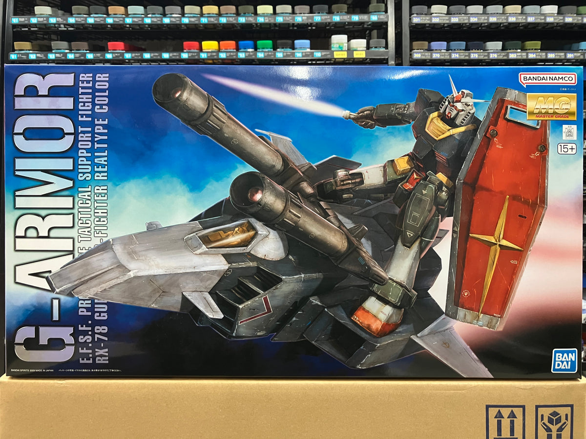 新品未組立7種セット MG1/100　RX-78 ガンダム+Gアーマー MG 1/100 G-Armor E.F.S.F. Prototype Tactical Support Fighter RX-78 Gun