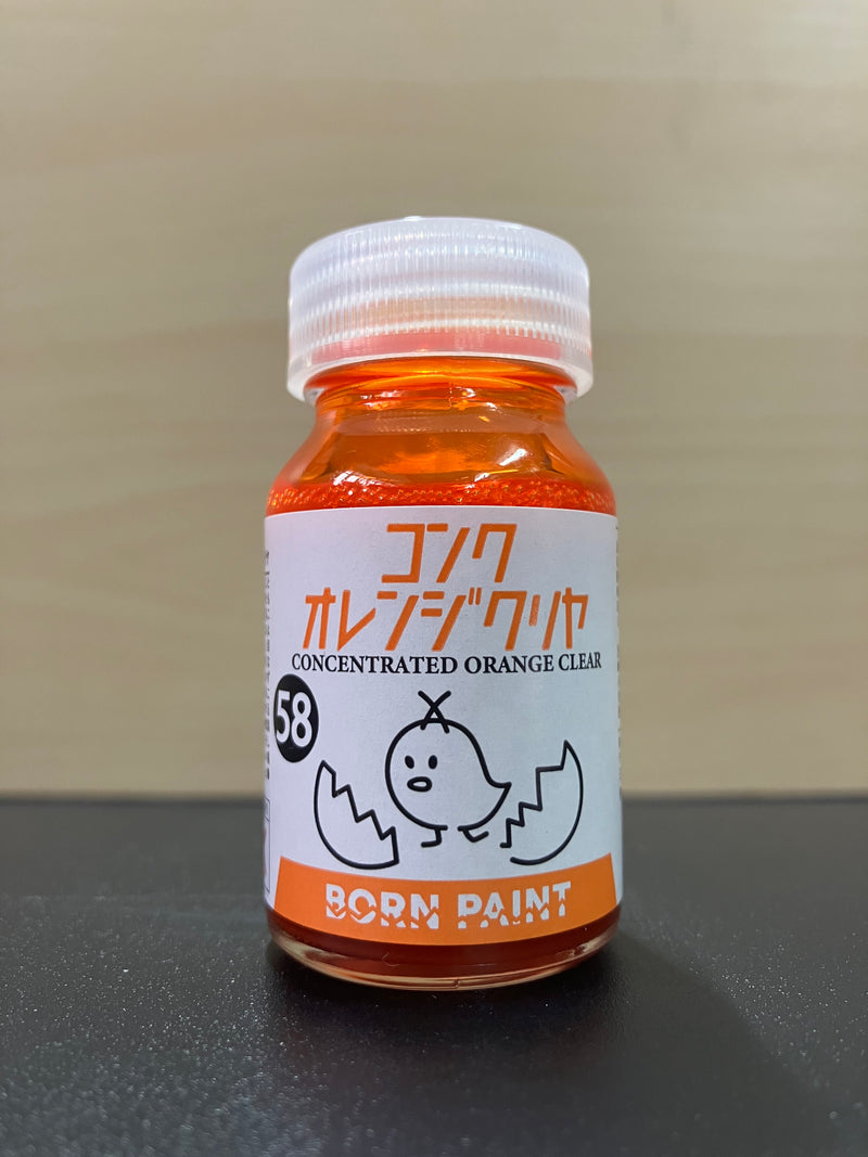 No. 58 Concentrated Orange Clear [油性塗料 - 濃縮透明橙] (コンクオレンジクリヤ) 30 ml