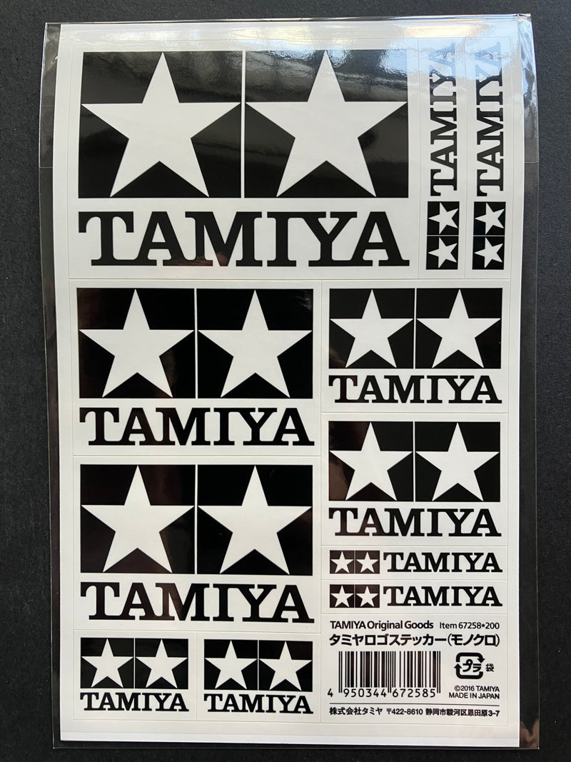 Tamiya Logo Stickers (Monochrome) [67258]