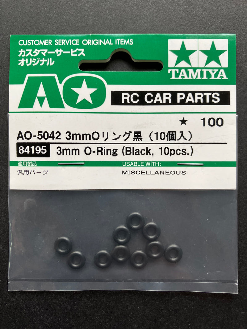 AO-5042 3 mm O-ring (Black, 10 pcs.) [84195]