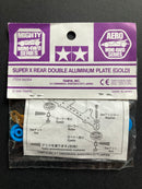 [94354] Super X Rear Double Aluminum Plate (Gold)