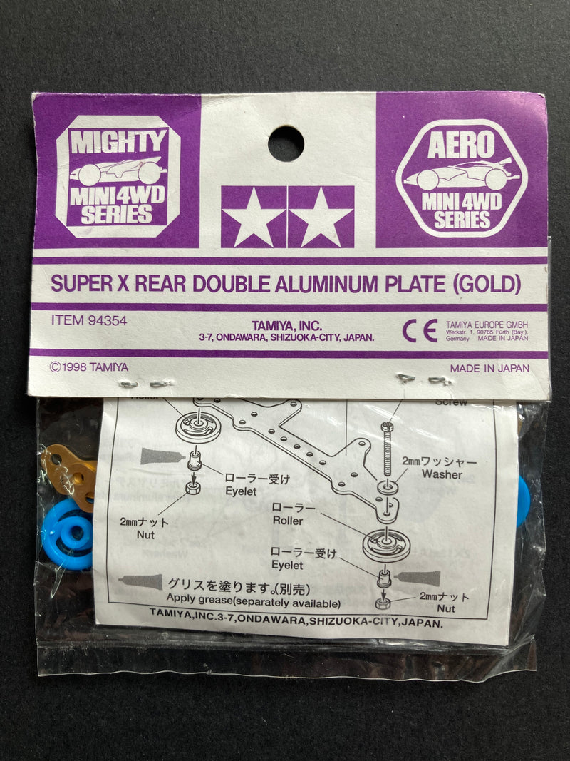 [94354] Super X Rear Double Aluminum Plate (Gold)