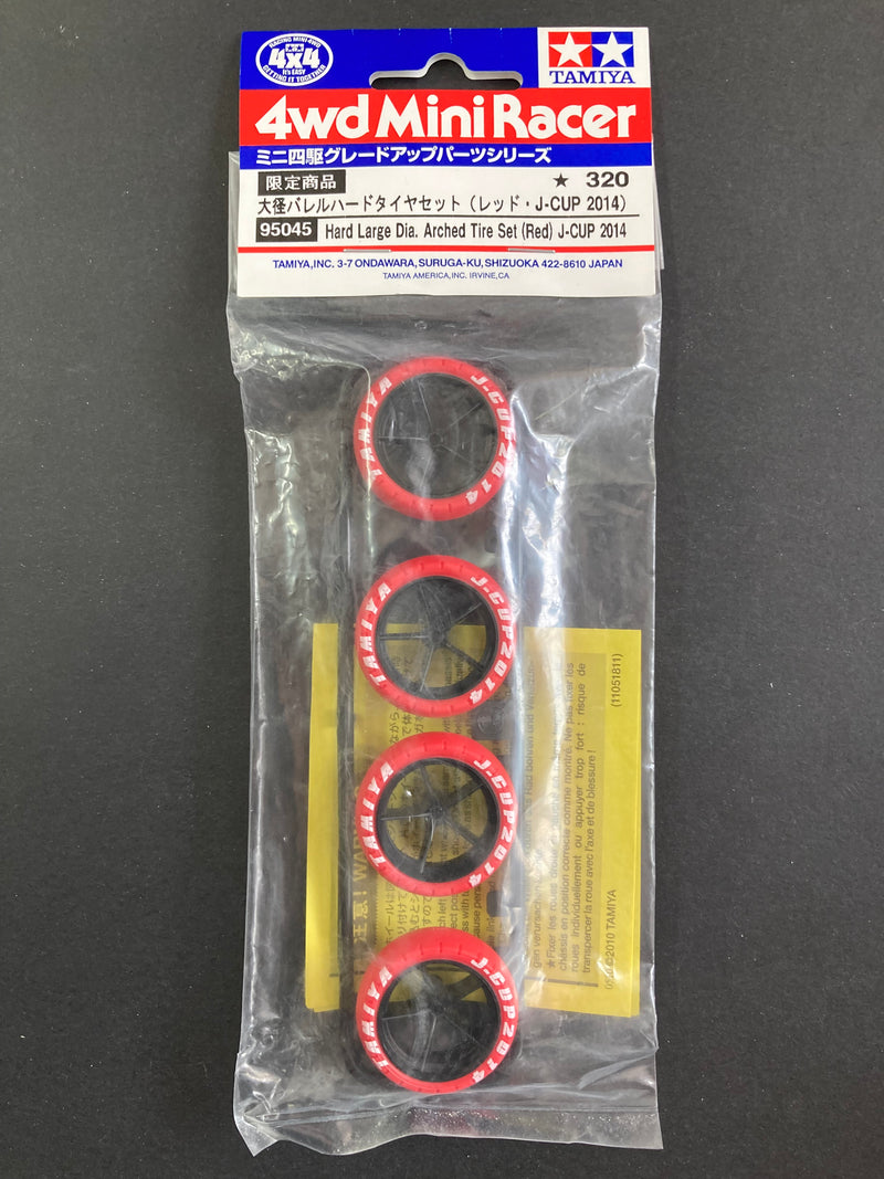 [95045] Hard Large Diameter Arched Tire Set (Red) Japan Cup 2014