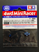[95459] 2 mm Aluminum Lock Nut (Dark Blue, 5 pcs.)