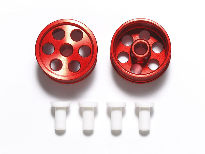 [95516] HG Aluminum Reversible Wheels for Low Profile Tires (Super X & XX, Red/2 pcs.)