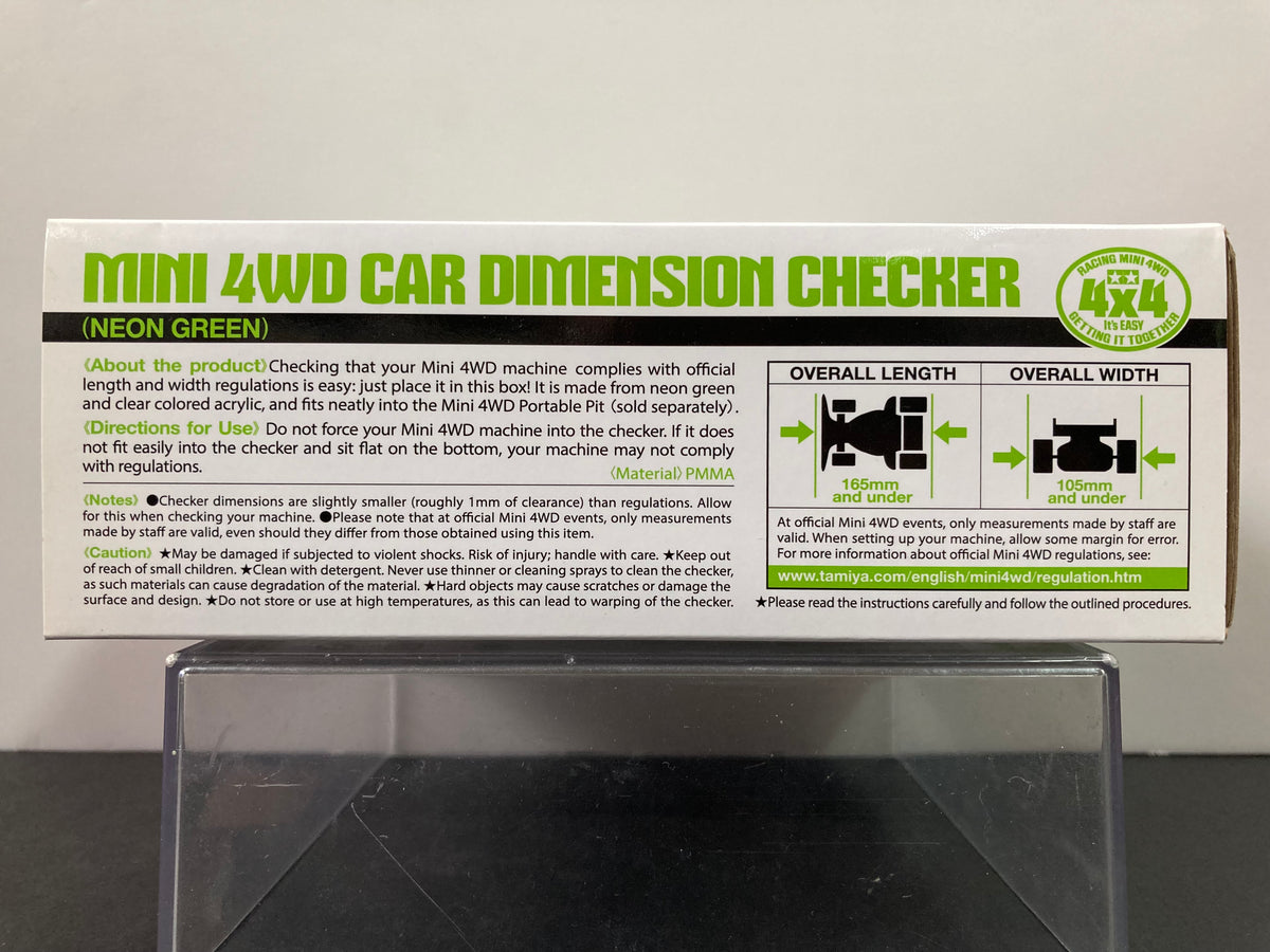 95548] Mini 4WD Car Dimension Checker (Neon Green)