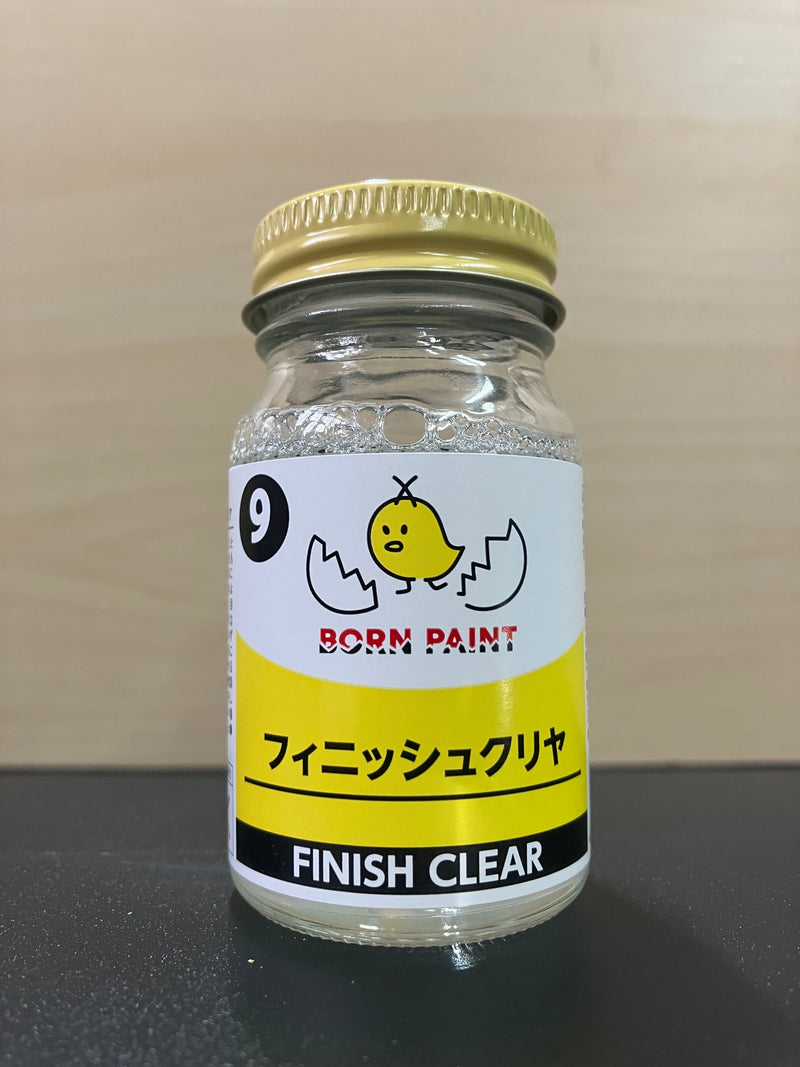 No. 9 Finish Clear Varnish [低侵蝕 - 亮光澤透明保護漆] (フィニッシュクリヤ) 50 ml