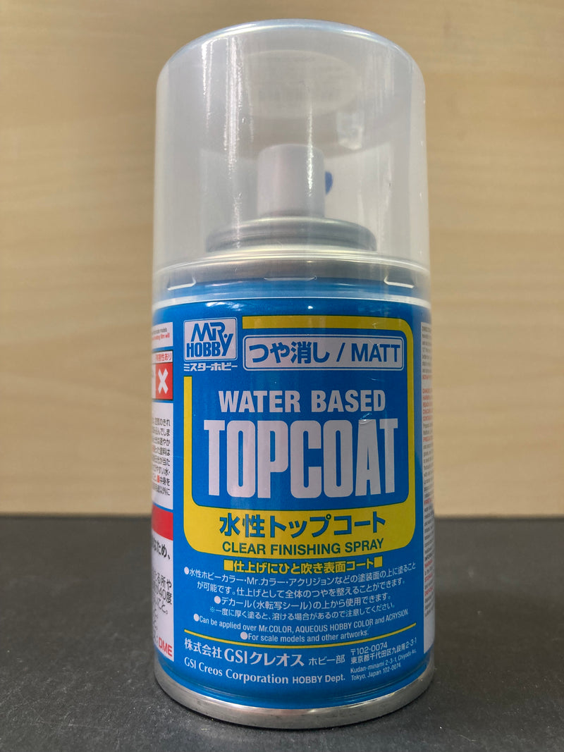 Mr. Top Coat - Water Based Topcoat Clear Finishing Spray 水性透明光油/保護漆 - 噴罐