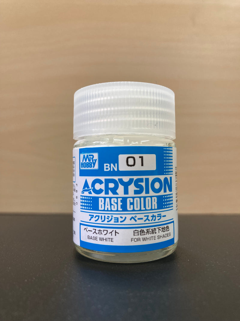 Acrysion Base Color: 新環保水性漆 ~ 專用底色 (18 ml) BN01 - BN06