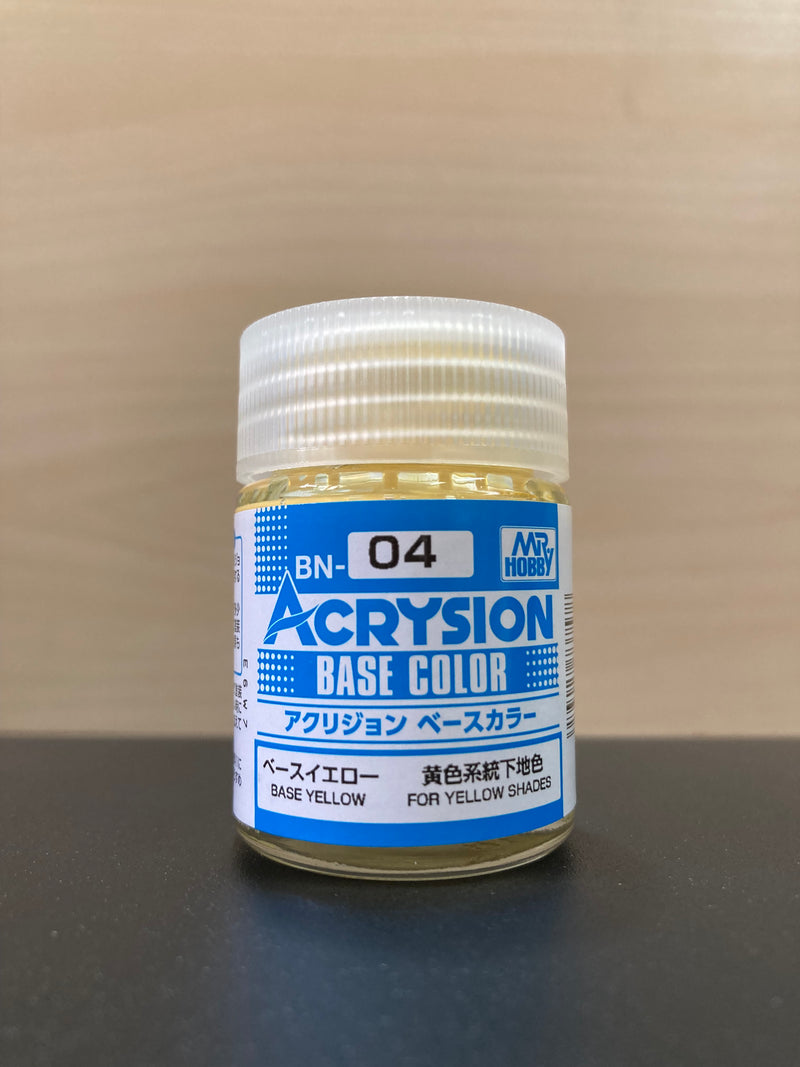 Acrysion Base Color: 新環保水性漆 ~ 專用底色 (18 ml) BN01 - BN06