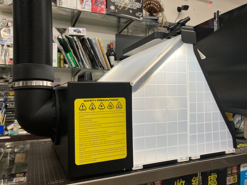 Foldable Spray Booth Single Fan with LED Kit Signature Black Version E420 Kustom [改]