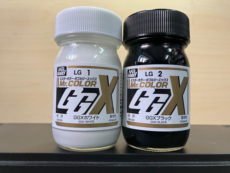 Mr. Color GGX 基本色系 [光澤] (60 ml) LG1 & LG2