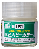 Aqueous Hobby Color: Premium White Pearl 水性漆 ~ 珍珠白色 (18 ml) H151