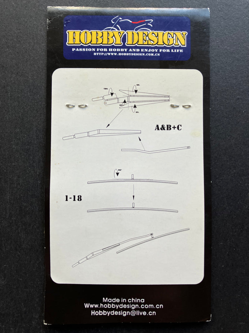 Hobby Design - 1/24 Scale Wind Shield Wiper Set Type A (HD02-0025)