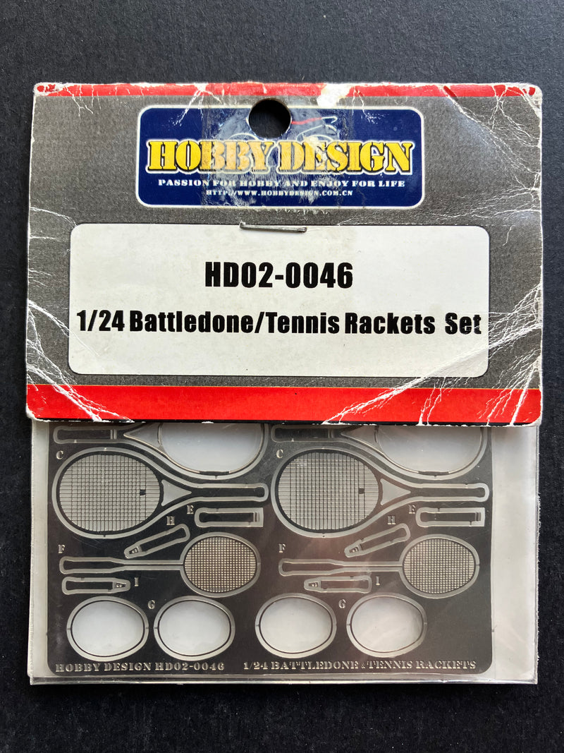 Hobby Design - 1/24 Scale Battledone/Tennis Rackets Set (HD02-0046)