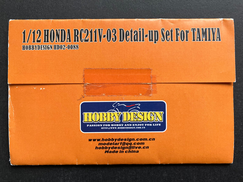 Hobby Design - 1/12 Scale Detail-Up Parts Set for Honda RC211V~03 (HD02-0088)