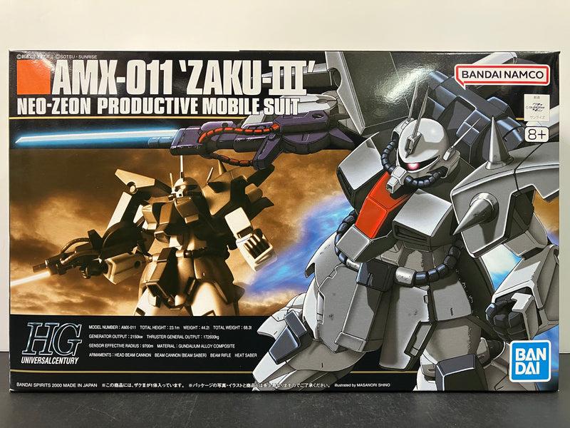 HGUC 1/144 No. 014 AMX-011 Zaku-III Neo-Zeon Productive Mobile Suit [渣古 III]