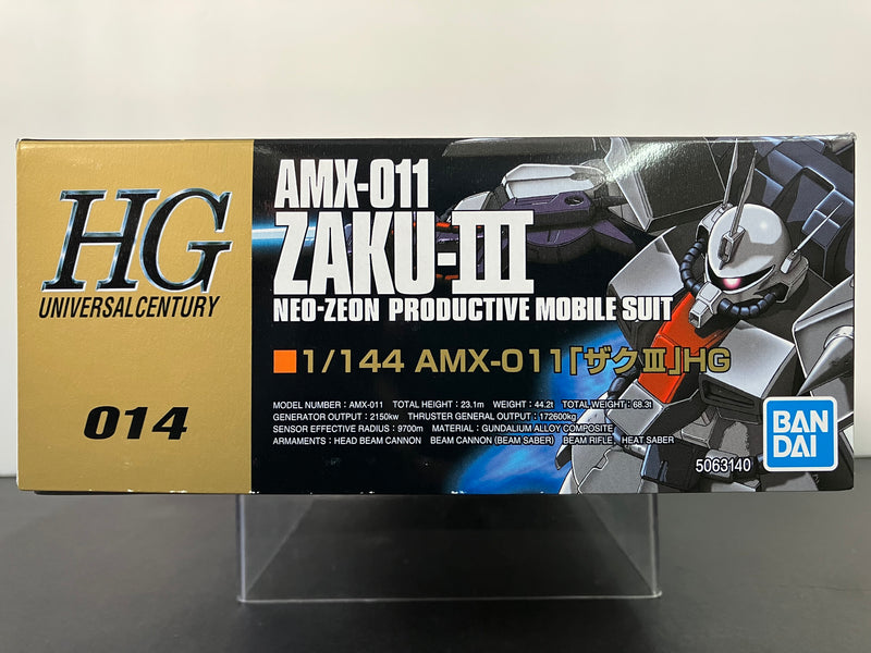 HGUC 1/144 No. 014 AMX-011 Zaku-III Neo-Zeon Productive Mobile Suit [渣古 III]