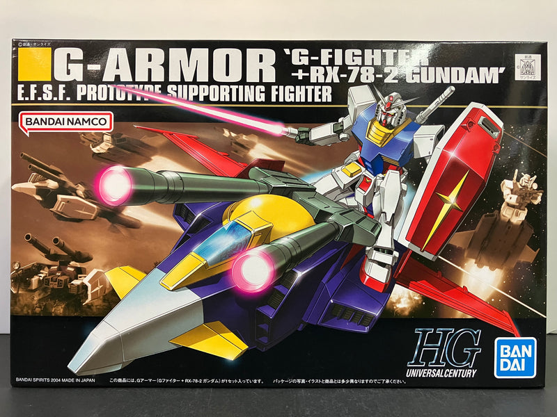 HGUC 1/144 No. 050 G-Armor G-Fighter + RX-78-2 Gundam E.F.S.F. Prototype Supporting Fighter [G-戰機]