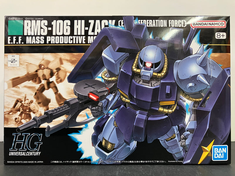 HGUC 1/144 No. 055 RMS-106 Hi-Zack [Earth Federation Force] E.F.F. Mass Productive Mobile Suit [高渣古 - 地球聯邦配色]