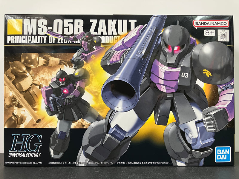 HGUC 1/144 No. 068 MS-05B Zaku I (Black Tri-Stars Ver.) Principality of Zeon Mass Productive Mobile Suit [渣古 I 黑色三連星 Version]