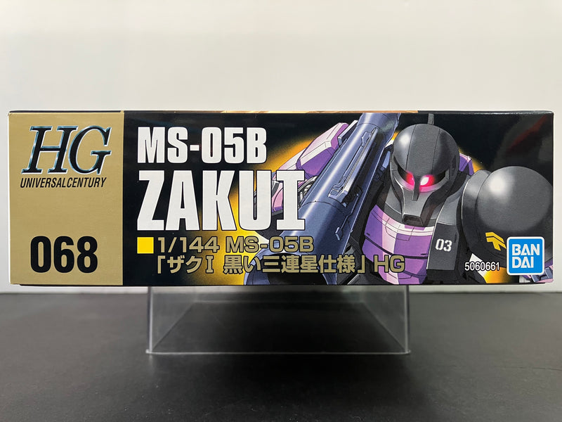 HGUC 1/144 No. 068 MS-05B Zaku I (Black Tri-Stars Ver.) Principality of Zeon Mass Productive Mobile Suit [渣古 I 黑色三連星 Version]