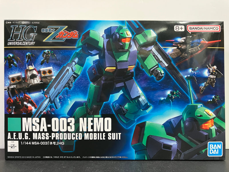 HGUC 1/144 No. 150 MSA-003 Nemo A.E.U.G. Mass-Produced Mobile Suit [雷姆 - 機動戰士Z高達版本]