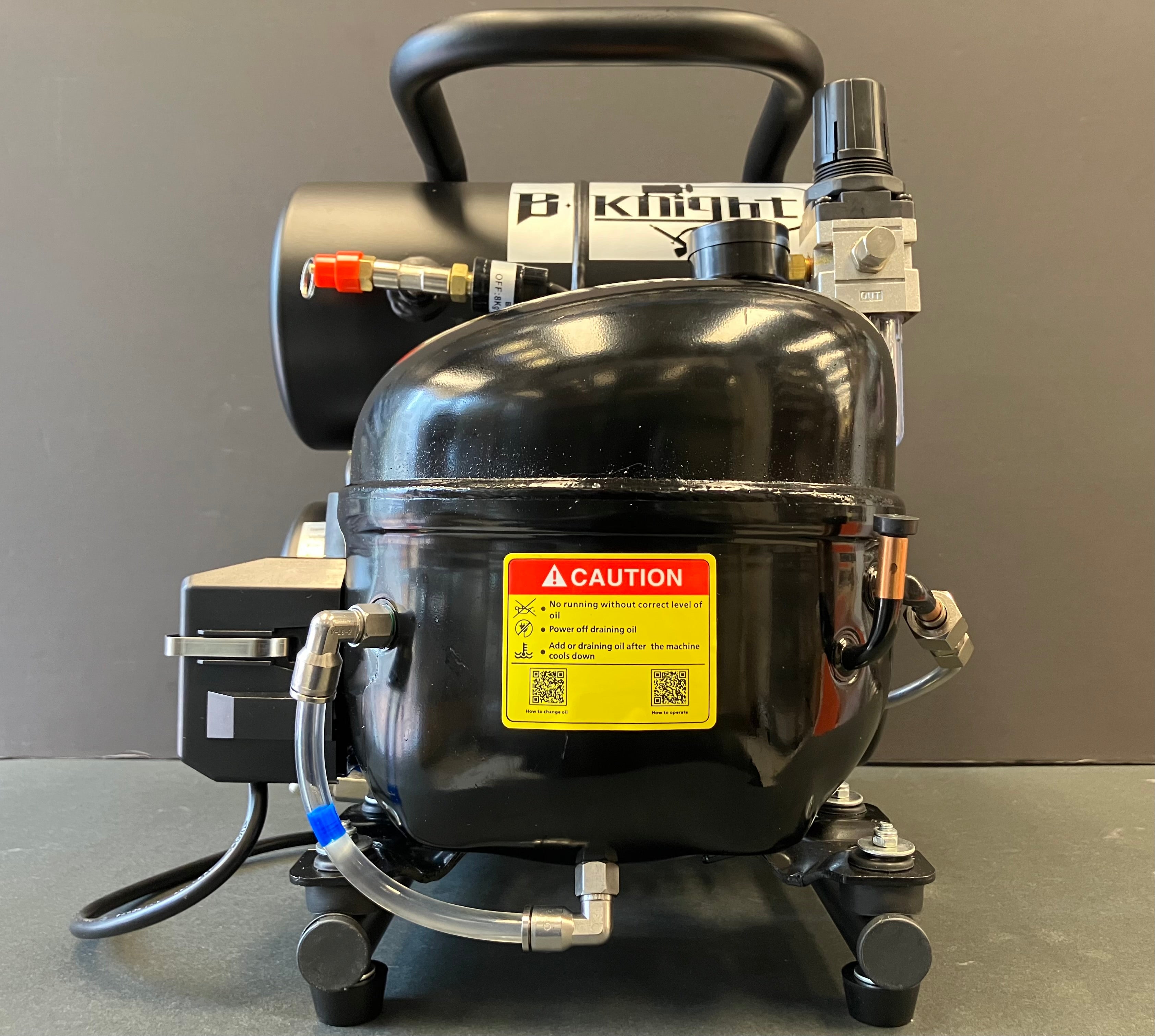 Super Silent Air Compressor ~ Black Knight Signature Black Version HO-