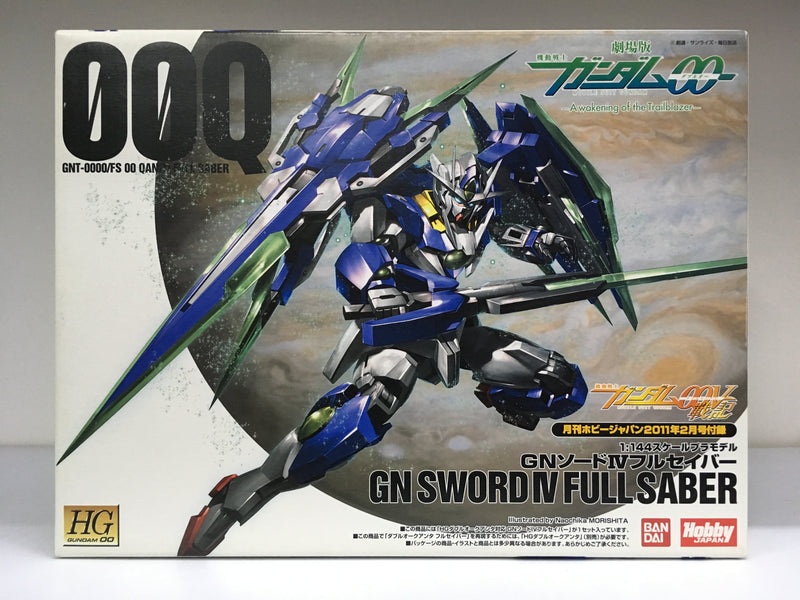 HG 1/144 Scale GNT-0000/FS 00 Qan [T] Full Saber GN Sword IV Full Saber Custom - 2011 February Hobby Japan Exclusive Builders Parts Japan Version