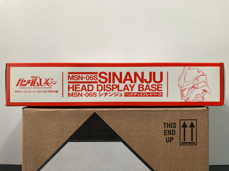 1/48 Scale Sinanju MSN-06S Head Display Base - 2011 January Gundam Ace Exclusive Version