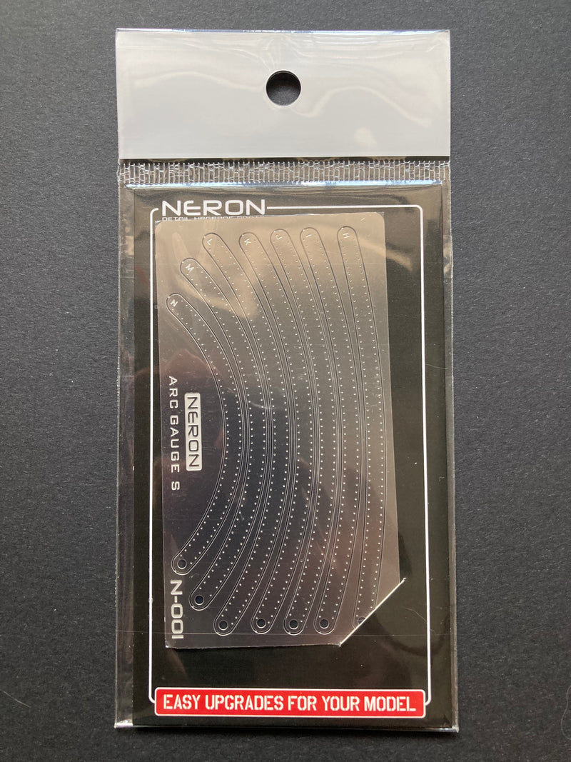 Neron Photo-Etched ARC Gauge S - 蝕刻片刻線輔助 弧形尺/曲線規 S 款 N-001