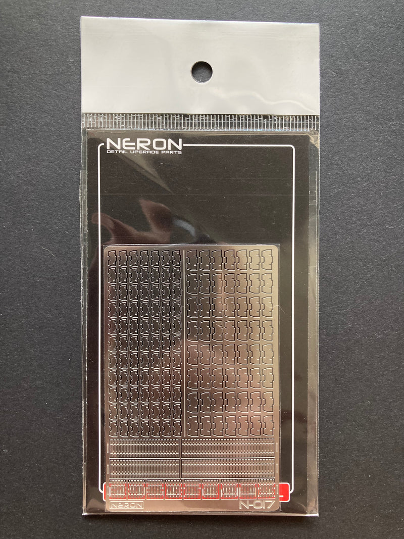 Neron Photo-Etched Detail-Up Parts: Heat Sinks B - 細節升級蝕刻片 ~ 散熱器B款 N-017