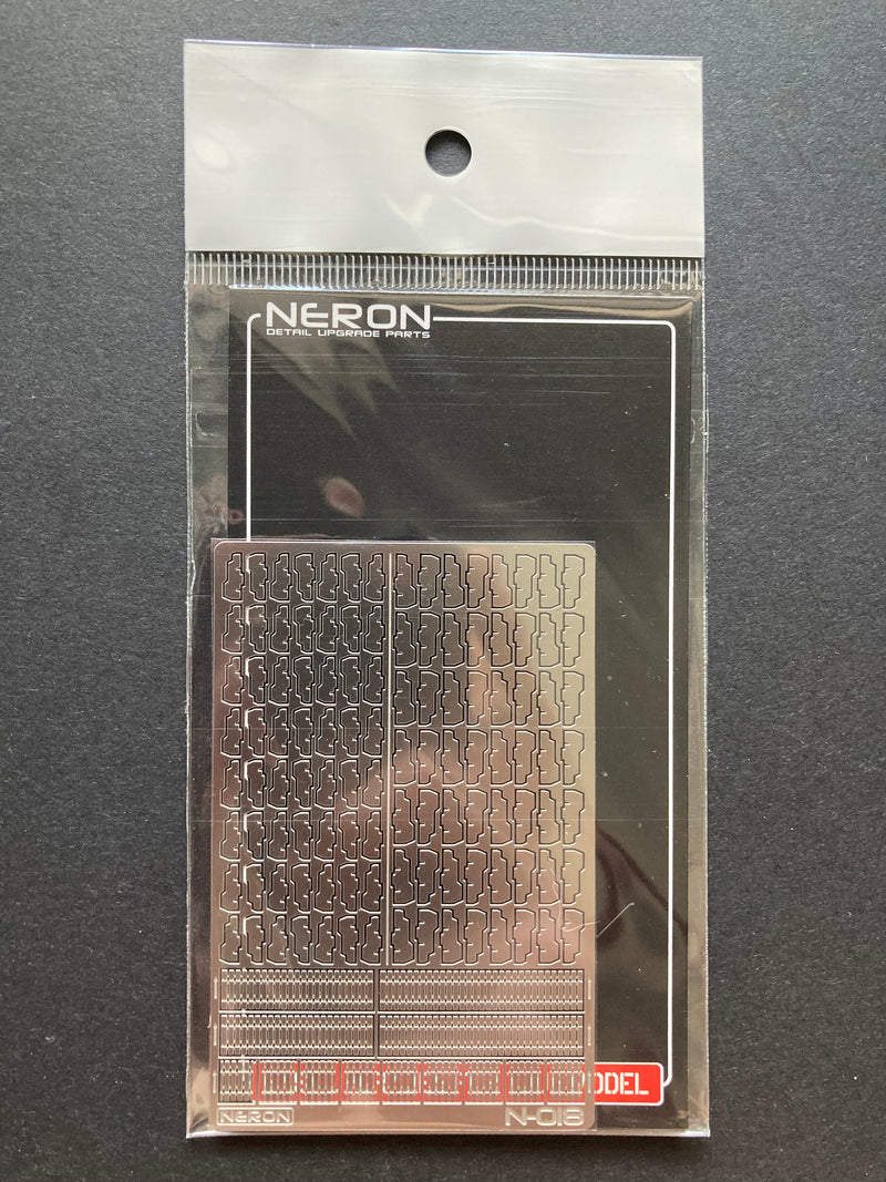 Neron Photo-Etched Detail-Up Parts: Heat Sinks C - 細節升級蝕刻片 ~ 散熱器C款 N-018